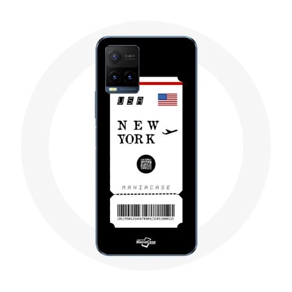 Skydd för Vivo Y21s 2021 / Y21 2021 Flygbiljett New York