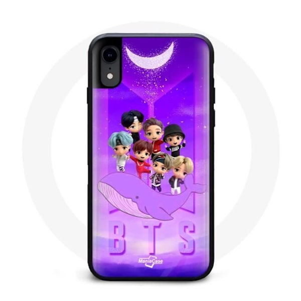 Coque för Iphone XR BTS TinyTAN Animation Affisch RM Jin Suga J-Hope Jimin Jungkook Och V Zero O’Clock