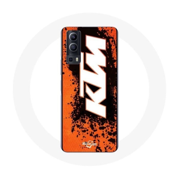 Coque Vivo Y72 KTM Logotyp vit bakgrund orange