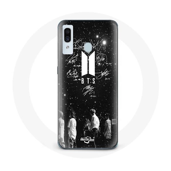 Coque för Samsung Galaxy A40 BTS Signature Medlemmar Rm Jin Jimin V Suga Jungkook J-hope - Maniacase
