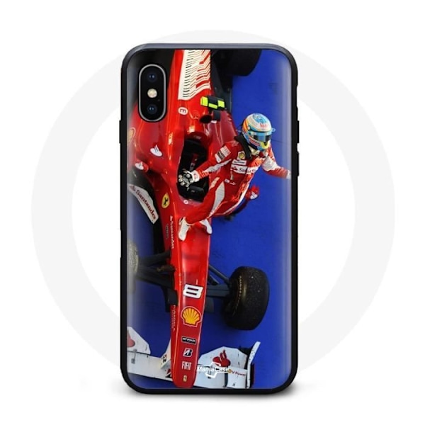 Coque - Formel 1 - Iphone XS Max - Röd - Design Fernando Alonso - Mjuk Röd