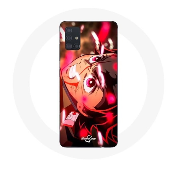 Skyddsfodral för Samsung Galaxy A51 5G Tanjiro Demon Slayer Kimetsu no Yaiba i vreden.