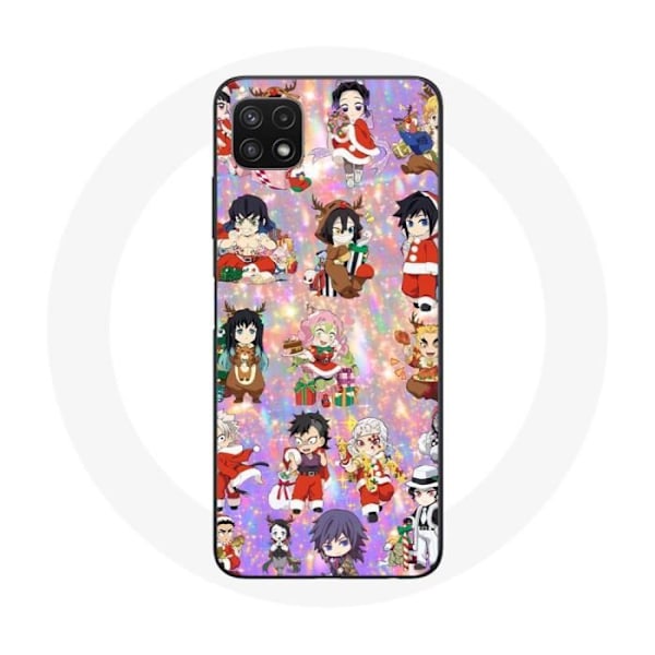 Coque för Samsung Galaxy A22 5G Demon slayer god jul visar julklappen
