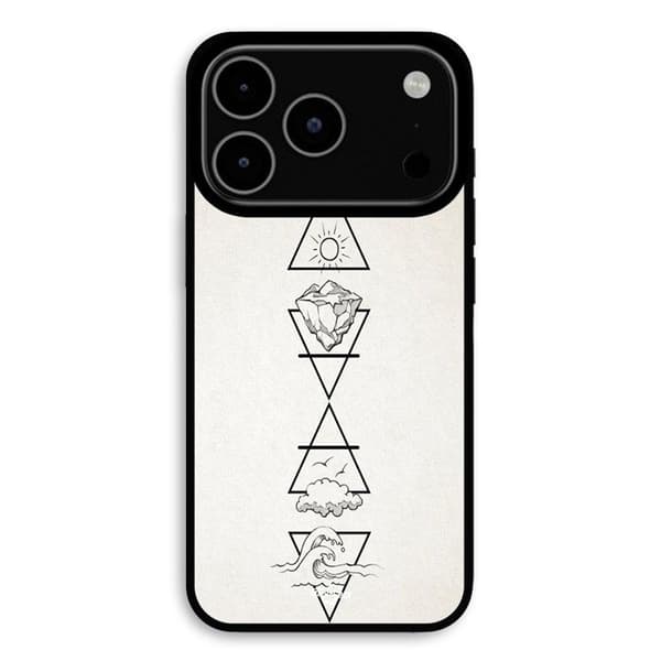 Cover til iPhone 17 Pro Max De 4 hellige elementer spirit Maniacase Svart