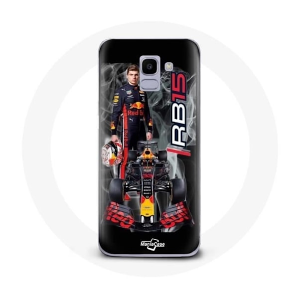 Coque för Samsung Galaxy J6 2018 Formel 1 Max Verstappen F1-förare Red Bull 15