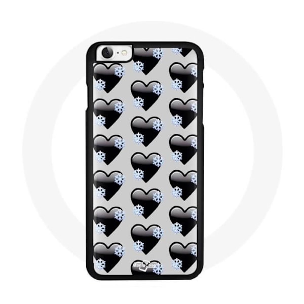 Coque Iphone 7 Svarta hjärtan bakgrund