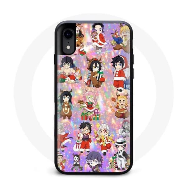 Iphone X - Demon Slayer - Hyvää joulua - Pehmeä - Suojaus - Musta