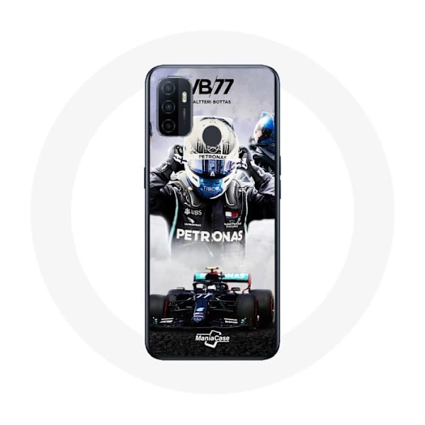 Coque Oppo A53 Formel 1 Valtteri Bottas racerbilsförare F1 Svart