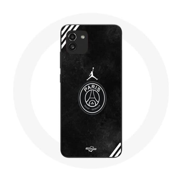 Coque - PSG Jordan - Galaxy A03 - Sort - Logo - Blød Svart