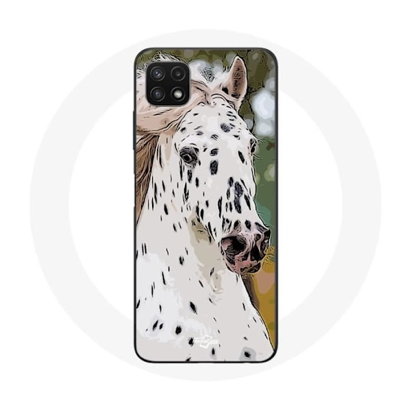 Coque - Appaloosa - Samsung Galaxy A22 5G - Mjuk - Skydd - Vit häst Vit