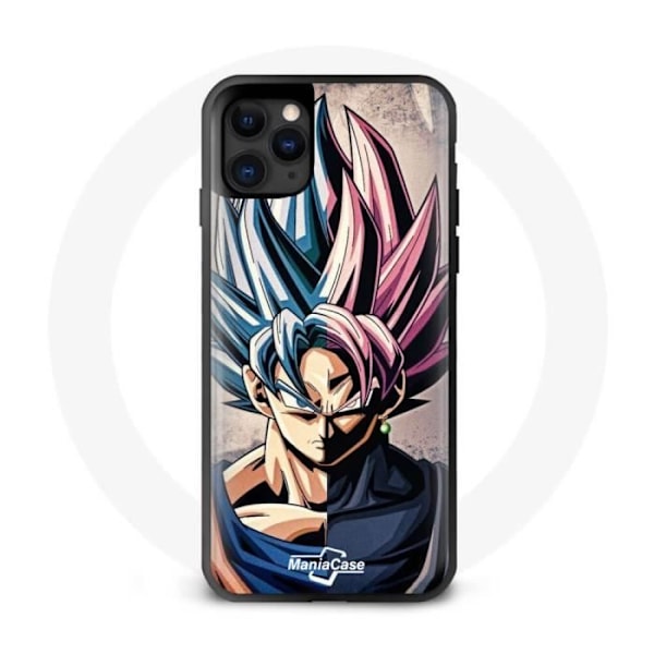 Telefonfodral - Maniacase - Iphone 11 Pro Max - Dragon Ball Goku - Mjuk - Unik design Blå
