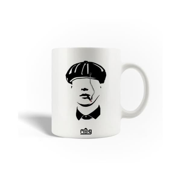Kopp i keramik - Peaky Blinders - Thomas Shelby - 30cl - Diskmaskin kompatibel - Vit