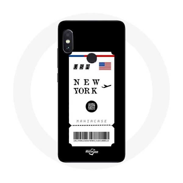 Skyddsfodral för Xiaomi Redmi Note 5 Pro Flygbiljett New York