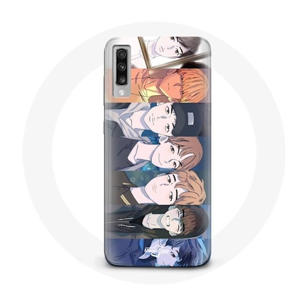 Coque pour Samsung Galaxy A50 Bangtan Sonyeondan 7 Fates Chakho avec BTS Hosu Haru Hwan Zeha Jooan Cein Dogeon