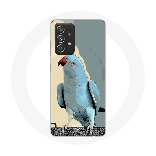 Coque - Samsung - Galaxy A52 - Blød - Parakitter - Blå Blå
