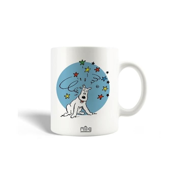 Mugg - MANIACASE - Tintins Äventyr - Milou - 30cl - Keramik - Diskmaskinssäker Vit