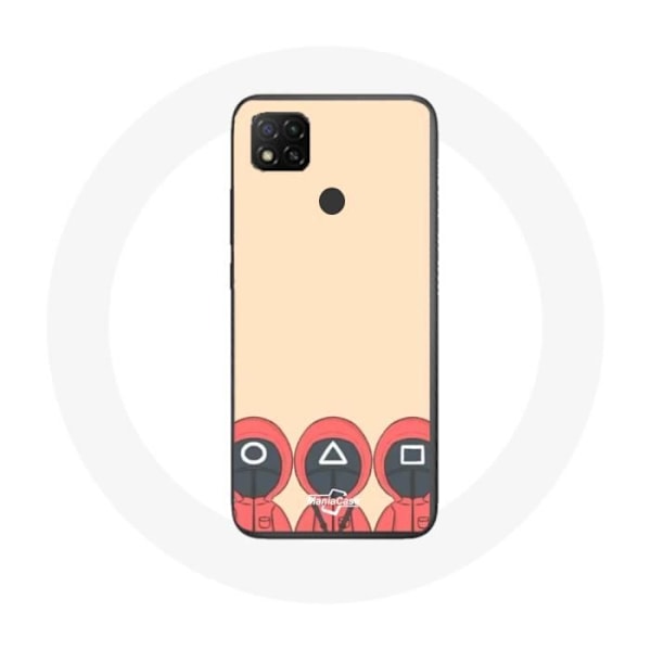 Skyddshölje - Xiaomi - Redmi 9C - Triangel, fyrkant och cirkel masker - Fan Art - Mjuk