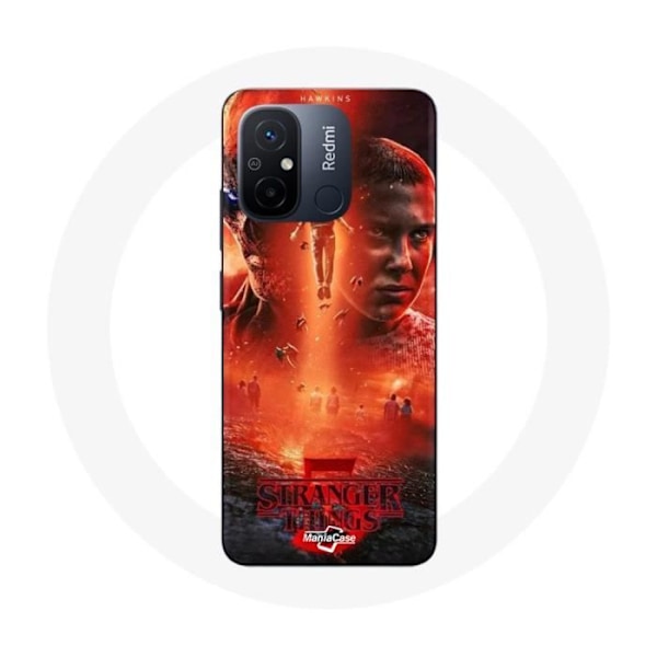 Coque - Maniacase - Xiaomi Redmi 12C - Mjuk - Svart - Stranger Things Säsong 5