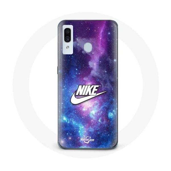 Coque Maniacase för Samsung Galaxy A30 Nike-logotyp Vit Färgrymd - svart