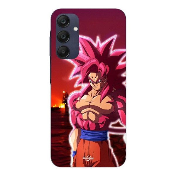 Coque - Maniacase - Samsung Galaxy A25 - Dragon Ball DAIMA GOKU SSJ4 - Mjuk - Svart