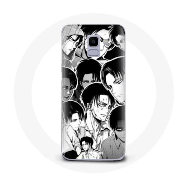 Skydd för Samsung Galaxy A8 2018 Attack on Titan Manga Levi Ackerman