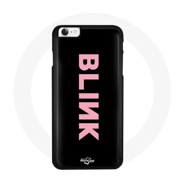 Cover til iPhone 5 Blink Fandom Blackpink Logo Rosa Sort Baggrund