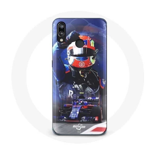 Skydd för Huawei P20 Lite Formel 1 Pierre Gasly F1-förare Röd Blå