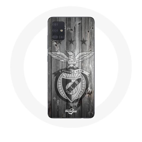 Coque - maniacase - Samsung Galaxy A71 - Mjuk - Skydd - slb benfica grå bakgrund Svart