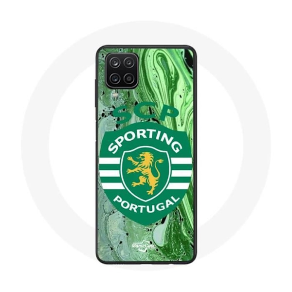Coque - Maniacase - Samsung Galaxy A12 - Mjuk - Svart - Sporting Portugal Svart