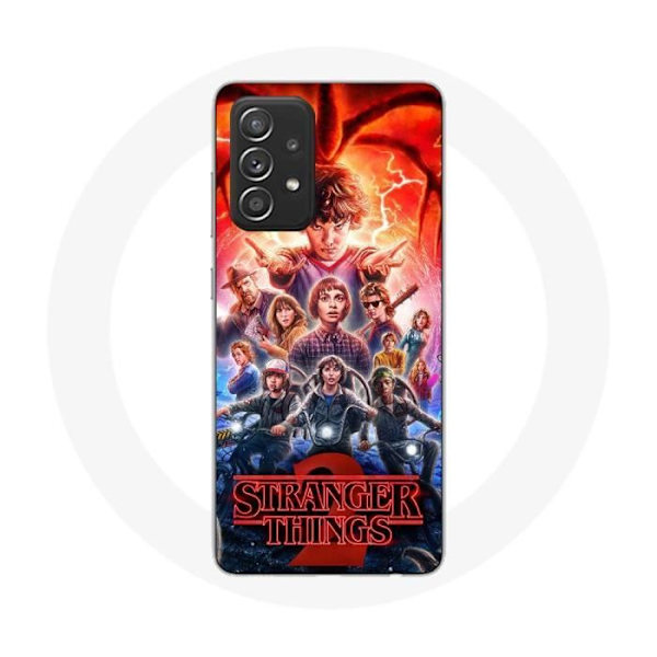 Coque pour Samsung Galaxy A52 Stranger Things Affiche Saison 2