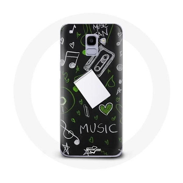 Coque för Samsung Galaxy A8 2018 Musik g-klav