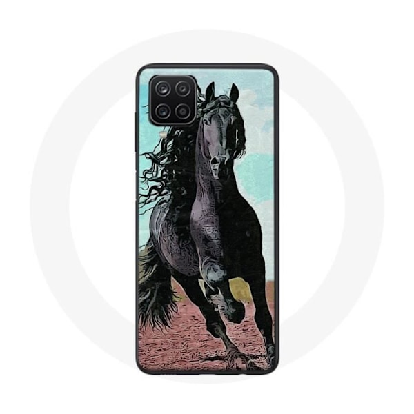 Skydd för Samsung Galaxy A22 4G Den Svarta Hästen Frisonrasen