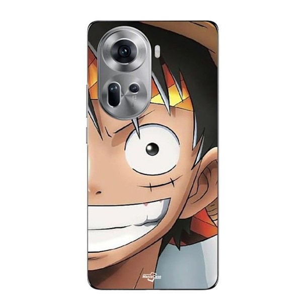 Coque - Maniacase - Oppo Reno 11 5G - Silikon - Mjuk - Monkey D. Luffy One Piece