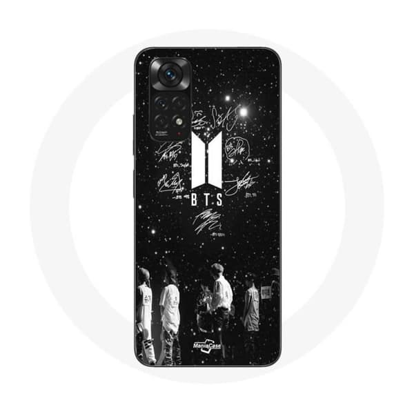 Coque - BTS - Xiaomi Redmi Note 11s 4G - Pehmeä - Musta - BTS-jäsenet