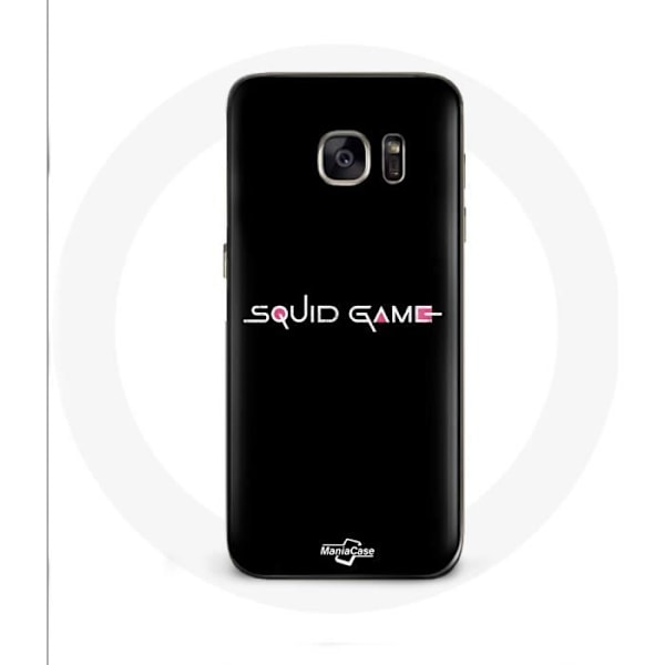 Coque för Samsung Galaxy S6 Squid Game-logotyp Svart Bakgrund