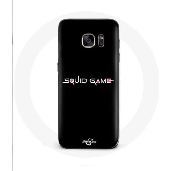 Coque Samsung Galaxy S6 Squid Game -logo Musta Tausta