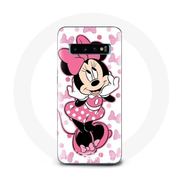 Coque för Samsung Galaxy S10 Minnie Mouse Söt tecknad rosa