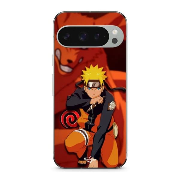 Kuori Google Pixel 9 Pro Naruto Kurama -tilassa svart