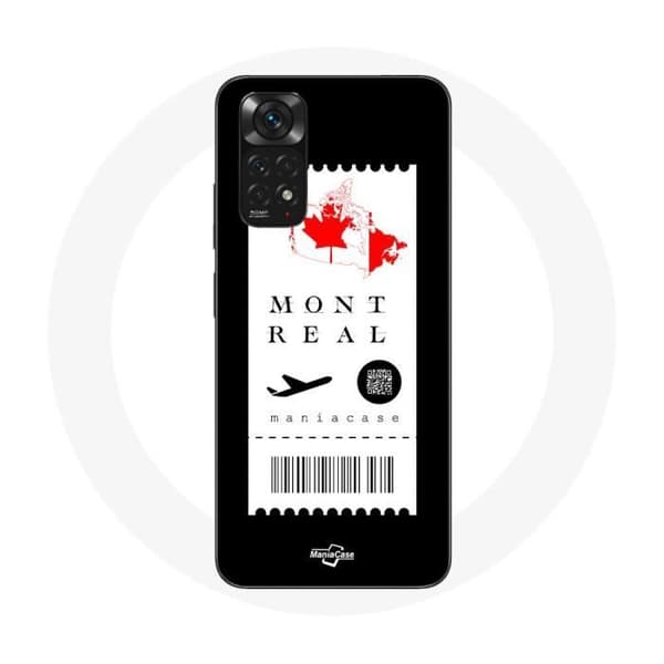 Mobilskal för Xiaomi Redmi Note 11S Flygbiljett Montréal Kanada