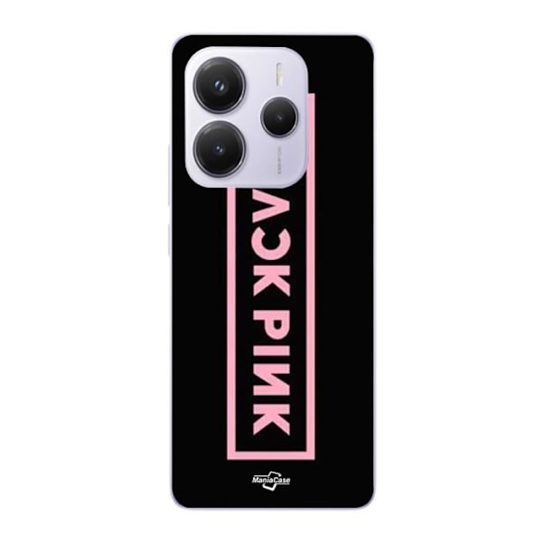 Coque Xiaomi Redmi Note 14 5G Blackpink VIP Biljetter Blackpink logotyp Framsidan svart Maniacase
