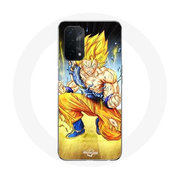 Coque - Dragon Ball - Oppo A74 5G - Sårbar - Vit - Son Goku
