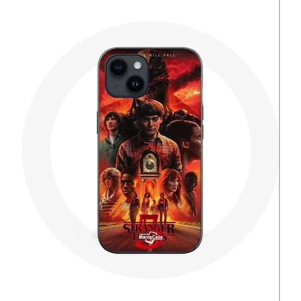 Coque - Maniacase - Iphone 14 - Svart - Flexibel - Stranger Things Säsong 5