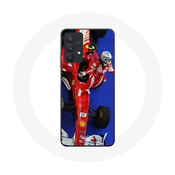 Coque Maniacase för Samsung Galaxy A32 4G Formel 1 Fernando Alonso F1-racingförare Röd