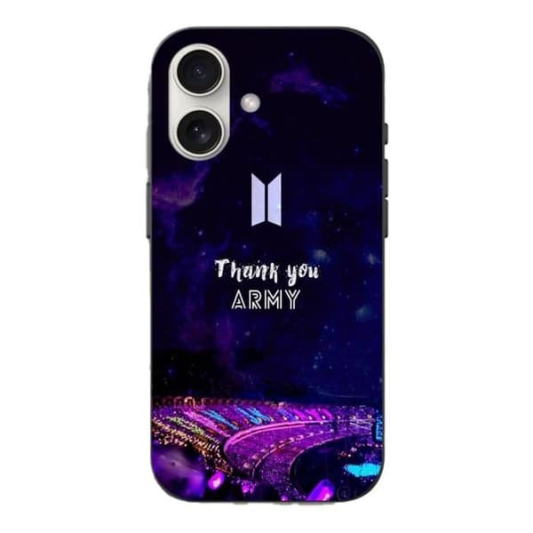 Coque - BTS - Iphone 16 Plus - Flexibel - Svart - K-pop