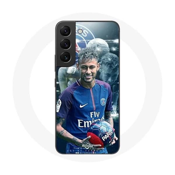 Coque - PSG - Neymar - Samsung Galaxy S22 - Blød - Sort - Sportiv