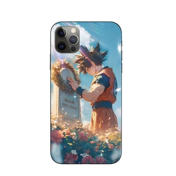 Coque - Maniacase - Iphone 14 Pro Max - Akira Toriyama - Son Goku - Blød - Blå