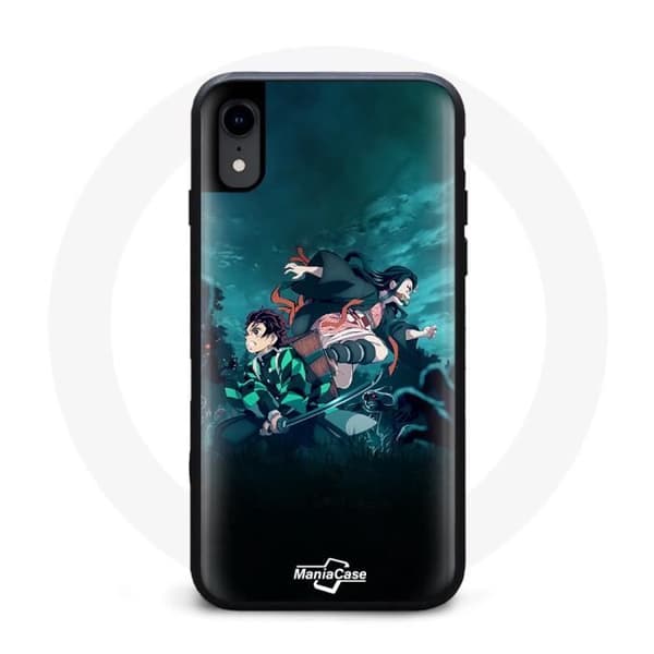 Telefoncover - MANIACASE - Iphone XR - Sort - Fleksibel - Stødbeskyttelse