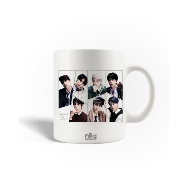 Mugg i keramik BTS Map of the Soul 7 affischpostrar med medlemmar