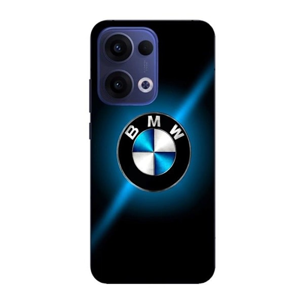 Telefonfodral - Maniacase - Oppo Reno 13 5G - BMW-logotyp - Silikon - Glansig Svart