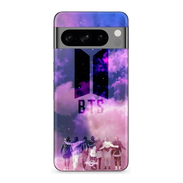 Skal - MANIACASE - Google Pixel 8a Pro - Mjuk - Svart - BTS Kpop-logga Svart